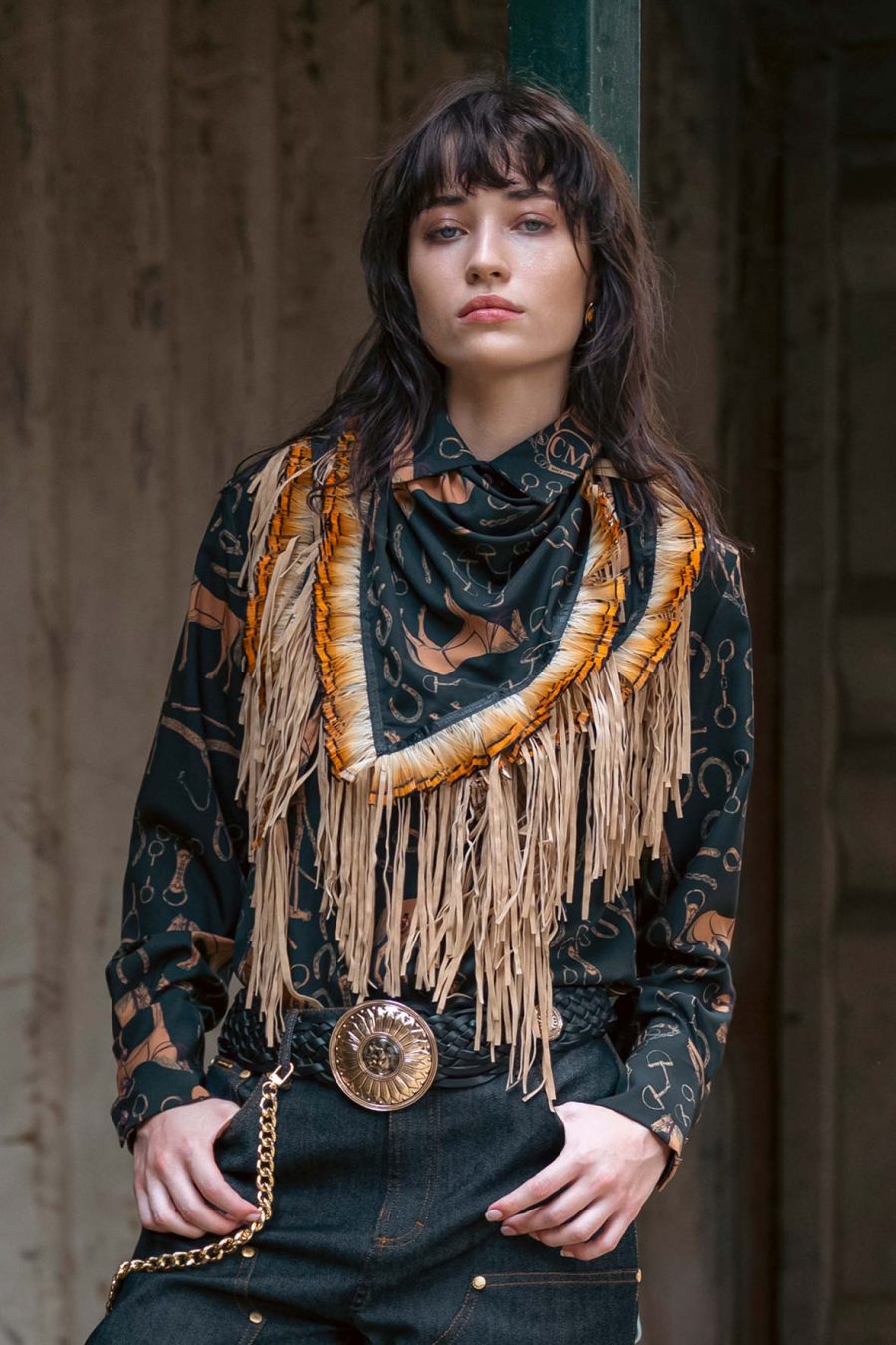 Horse Print Shirt | Black - Image 2