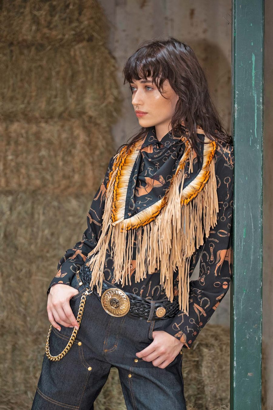 Horse Print Shirt | Black - Image 3